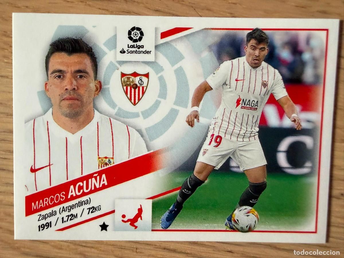 Coleccionismo cromos antiguos: 9 ACU&Ntilde;A SEVILLA 22 23 2022 2023 LIGA SANTANDER COLECCIONES ESTE SIN PEGAR STICKER