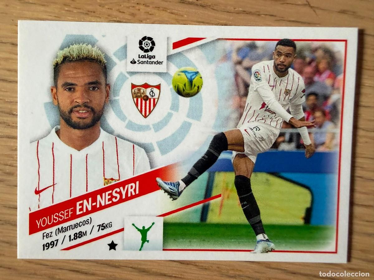Collectable Antique Stickers: 19 EN-NESYRI EN NESYRI SEVILLA 22 23 2022 2023 LIGA SANTANDER COLECCIONES ESTE SIN PEGAR STICKER