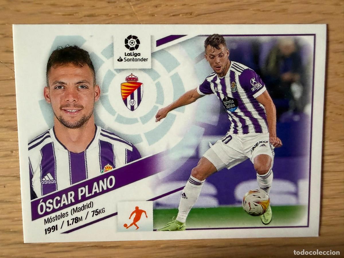 Coleccionismo cromos antiguos: 16 OSCAR PLANO VALLADOLID 22 23 2022 2023 LIGA SANTANDER COLECCIONES ESTE SIN PEGAR STICKER