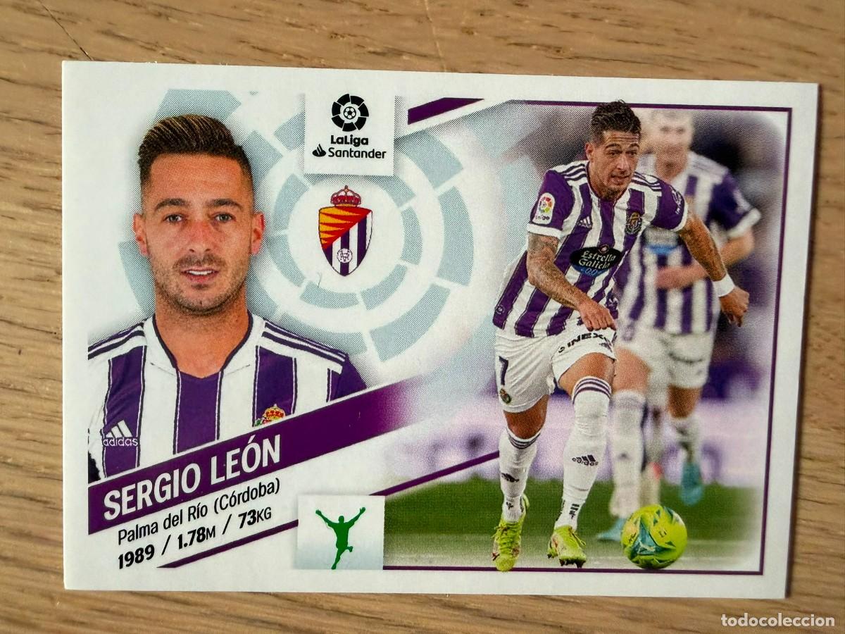 Coleccionismo cromos antiguos: 18 SERGIO LEON VALLADOLID 22 23 2022 2023 LIGA SANTANDER COLECCIONES ESTE SIN PEGAR STICKER
