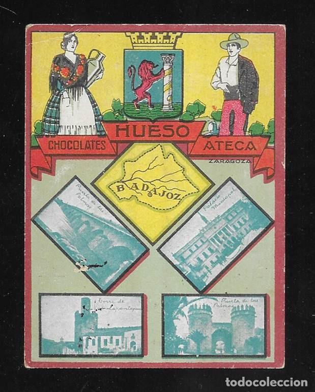 Coleccionismo cromos antiguos: Hueso, Chocolates. Col. Provincias BADAJOZ cromo 1930