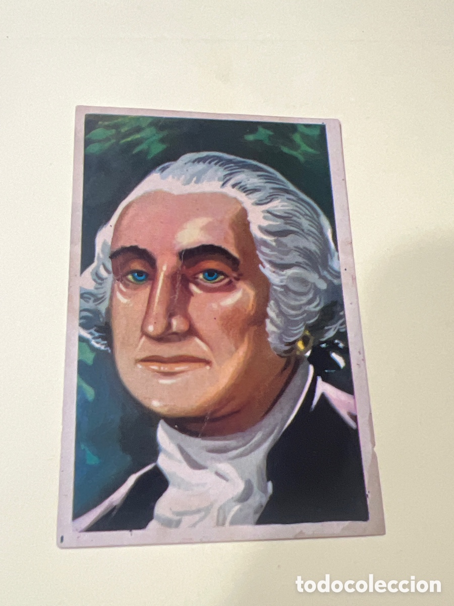 Coleccionismo cromos antiguos: C7494. viajando por america del norte cromo 124 jorge washington primer presidente eeuu no pegado