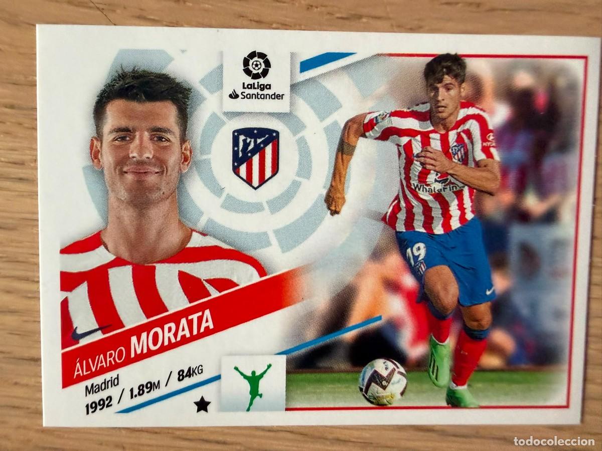 Coleccionismo cromos antiguos: MORATA FICHAJE 47 ATLETICO MADRID 22 23 2022 2023 LIGA SANTANDER COLECCIONES ESTE SIN PEGAR STICKER