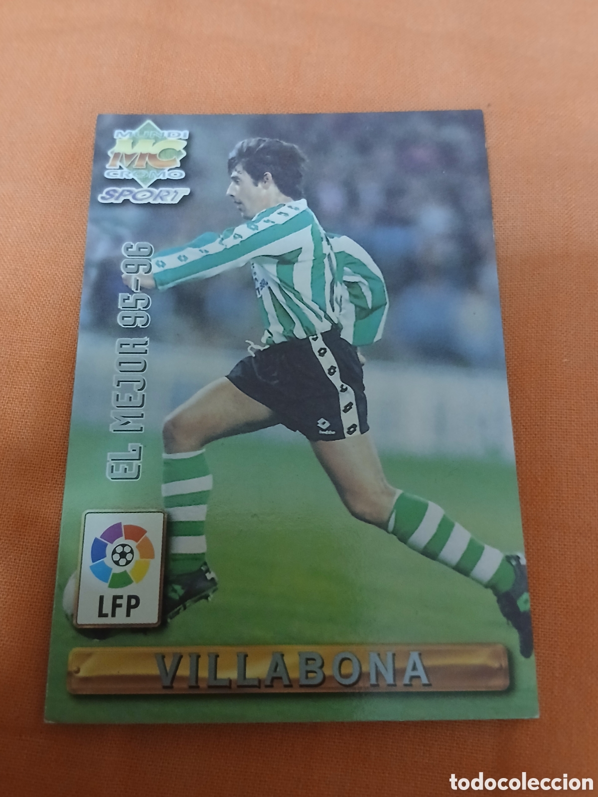 Coleccionismo cromos antiguos: Cromo Villabona Las Fichas de la Liga Mundicromo Sport (Temp.1995-96) N&deg;416 -Racing Santander-