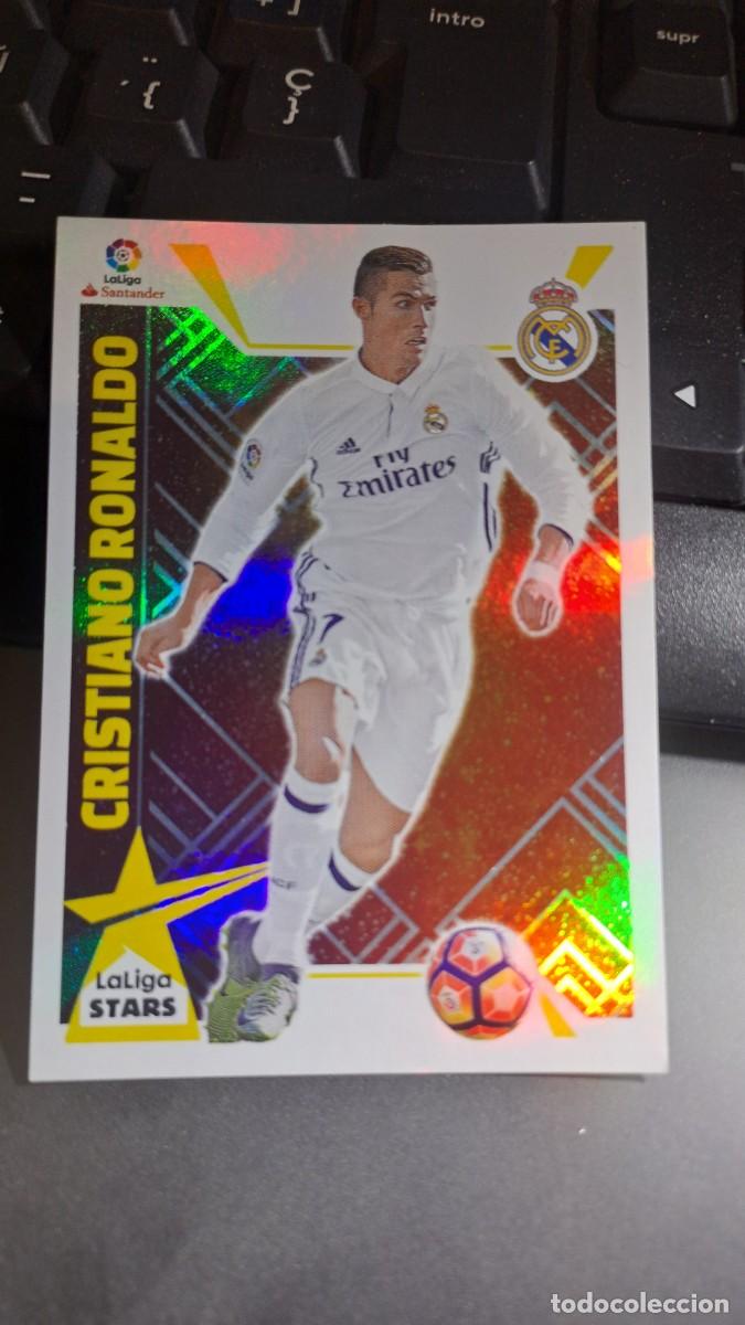 Coleccionismo cromos antiguos: CROMO CRISTIANO RONALDO 4 REAL MADRID LA LIGA STARS 4 LIGA 2017 2018 17 18 ESTE PANINI NUNCA PEGADO
