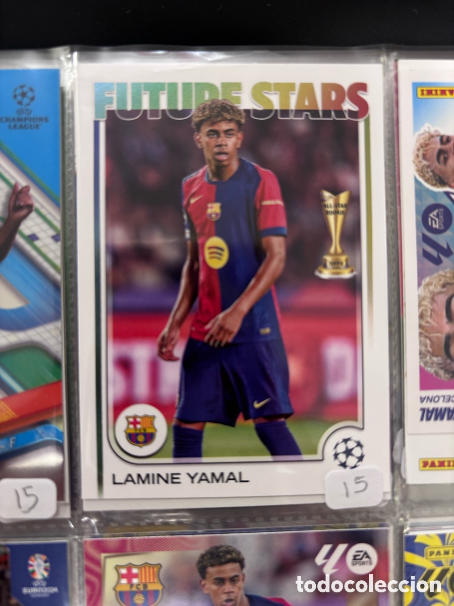 Coleccionismo cromos antiguos: FUTURE STARS 2024-25 Topps UEFA Club Competitions LAMINE YAMAL FC BARCELONA