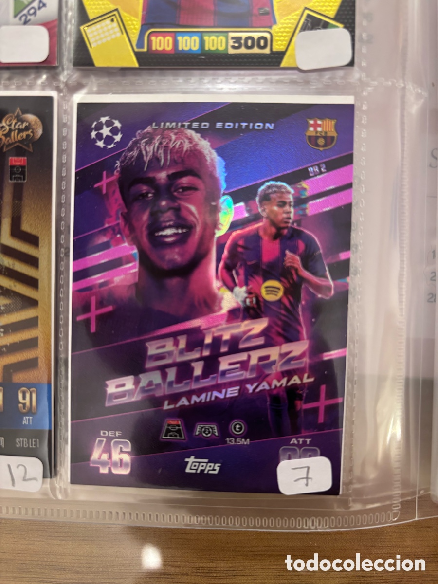 Coleccionismo cromos antiguos: Lamine Yamal Blitz Ballerz Limited Edition (BB 2) Topps Match Attax Extra 2025 2026 FC BARCELONA
