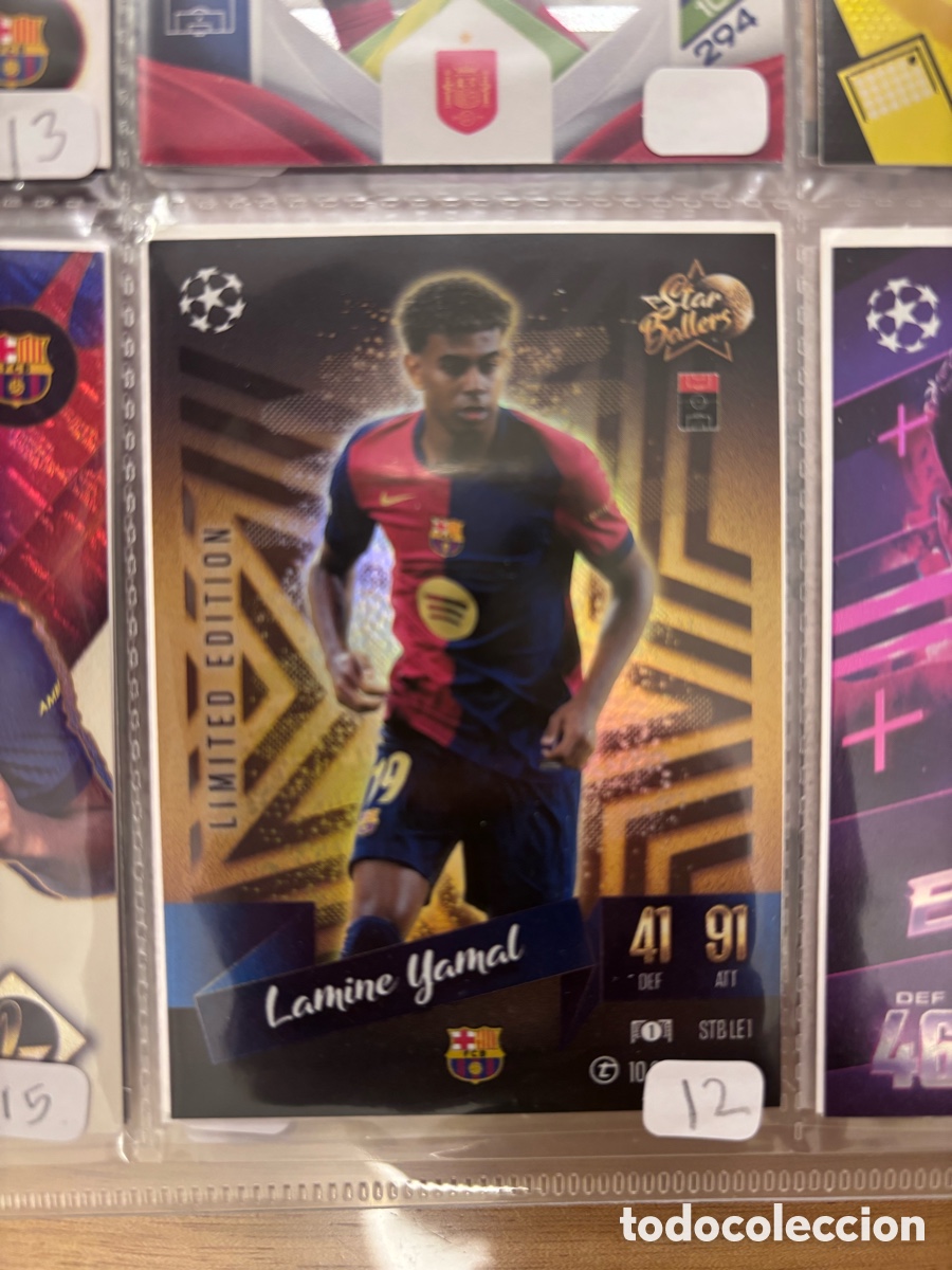 Coleccionismo cromos antiguos: Star Ballers Limited Edition Lamine Yamal FC BARCELONA Topps Match Attax 2024 2025 limited edition