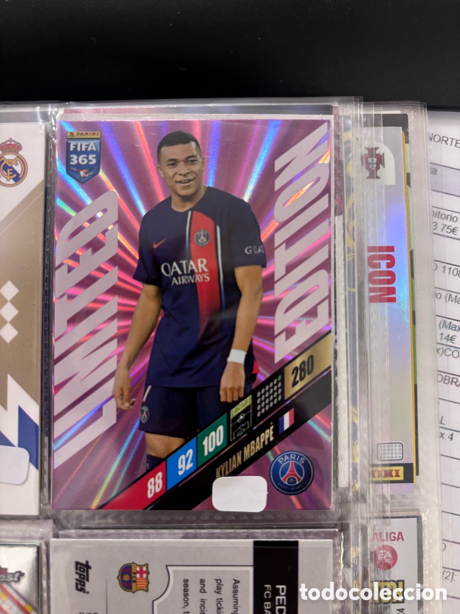 Coleccionismo cromos antiguos: MBAPPE PSG Adrenalyn XL FIFA 365 2024 limited edition