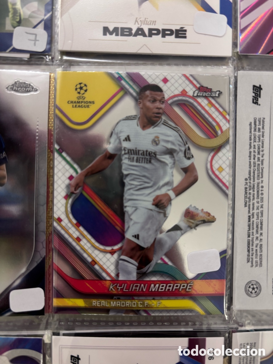 Coleccionismo cromos antiguos: MBAPPE REAL MADRID TOPPS CHROME FINEST UCL 2024 2025