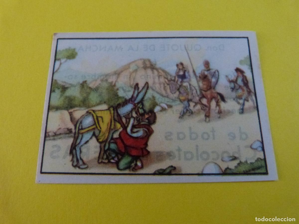Coleccionismo cromos antiguos: CROMO DON QUIJOTE DE LA MANCHA SIN PEGAR N&ordm; 62 A&Ntilde;O 1955 ALBUM DON QUIJOTE ... DE CHOCOLATES LLOVERAS