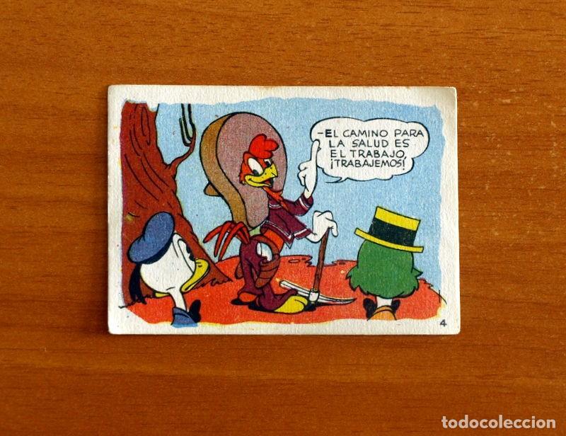 Coleccionismo cromos antiguos: &Aacute;lbum Walt Disney - Los Patitos Ingenuos - Ingenuos N&ordm; 4 -Chocolates Lloveras A&ntilde;o 1948 -Nunca pegado
