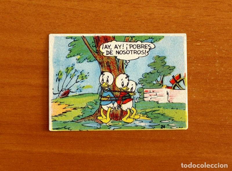 Coleccionismo cromos antiguos: &Aacute;lbum Walt Disney - Pesca de Truchas - Ingenuos N&ordm; 24 -Chocolates Lloveras A&ntilde;o 1948 -Nunca Pegado