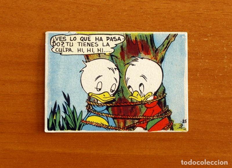 Coleccionismo cromos antiguos: &Aacute;lbum Walt Disney - Pesca de Truchas - Ingenuos N&ordm; 25 -Chocolates Lloveras A&ntilde;o 1948 -Nunca Pegado