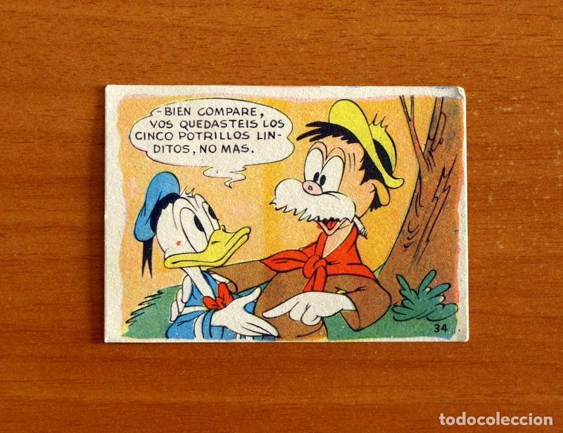Coleccionismo cromos antiguos: &Aacute;lbum Walt Disney - Una Jira por la Pampa Argentina - N&ordm; 34 - Chocolates Lloveras A&ntilde;o 1948