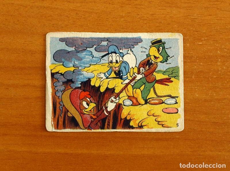 Coleccionismo cromos antiguos: &Aacute;lbum Walt Disney -Los Tres Caballeros y Stromboli -N&ordm; 5 -Chocolates Lloveras A&ntilde;o 1948 -Nunca Pegado