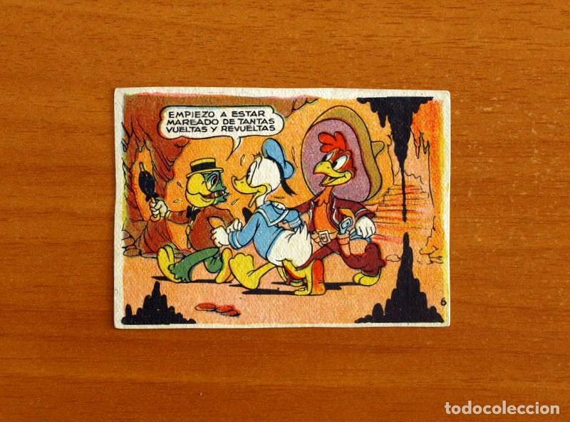 Coleccionismo cromos antiguos: &Aacute;lbum Walt Disney -Los Tres Caballeros y Stromboli -N&ordm; 6 -Chocolates Lloveras A&ntilde;o 1948 -Nunca Pegado