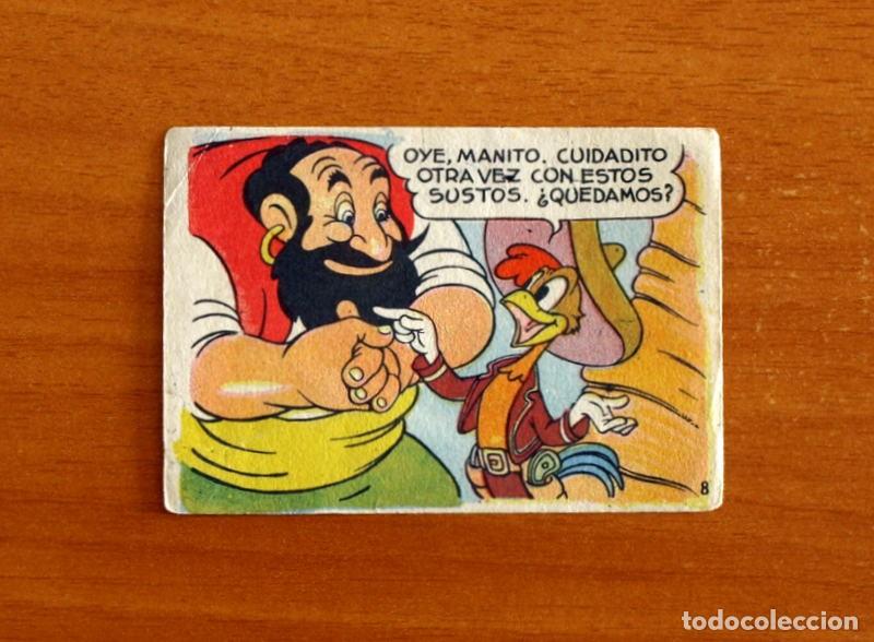 Coleccionismo cromos antiguos: &Aacute;lbum Walt Disney -Los Tres Caballeros y Stromboli -N&ordm; 8 -Chocolates Lloveras A&ntilde;o 1948 -Nunca Pegado