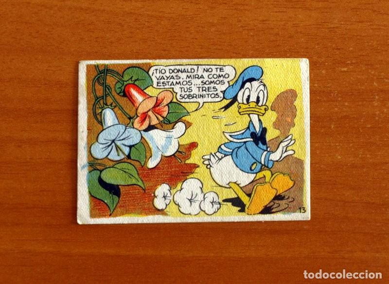 Coleccionismo cromos antiguos: &Aacute;lbum Walt Disney -Los Tres Caballeros y Stromboli -N&ordm; 13 -Chocolates Lloveras A&ntilde;o 1948-Nunca pegado