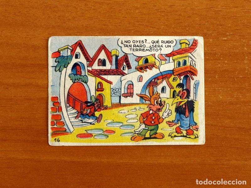 Coleccionismo cromos antiguos: &Aacute;lbum Walt Disney -Los Tres Caballeros y Stromboli -N&ordm; 16 -Chocolates Lloveras A&ntilde;o 1948-Nunca pegado
