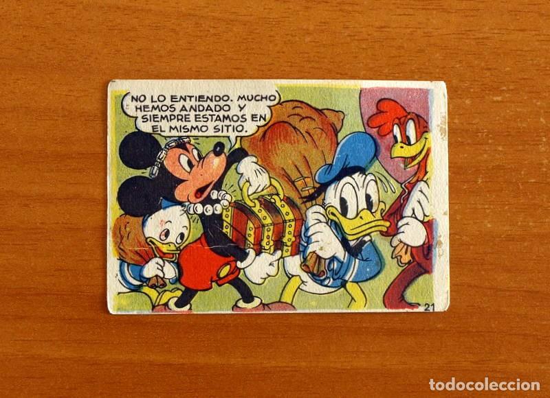Coleccionismo cromos antiguos: &Aacute;lbum Walt Disney -Los Tres Caballeros y Stromboli -N&ordm; 21 -Chocolates Lloveras A&ntilde;o 1948-Nunca pegado