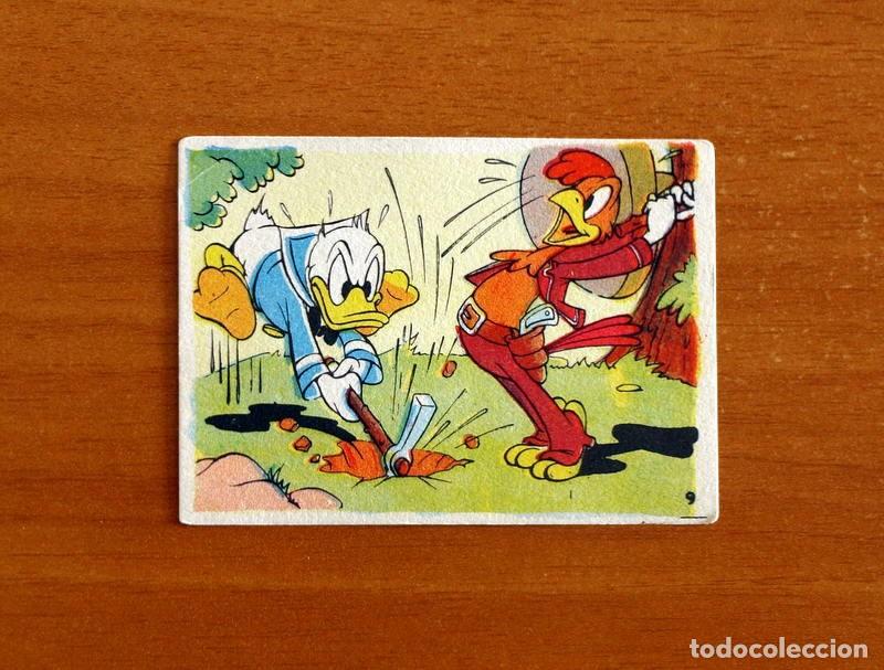Coleccionismo cromos antiguos: &Aacute;lbum Walt Disney - El Pato Donald va de Caza - N&ordm; 9 - Chocolates Lloveras A&ntilde;o 1948 - Nunca Pegado