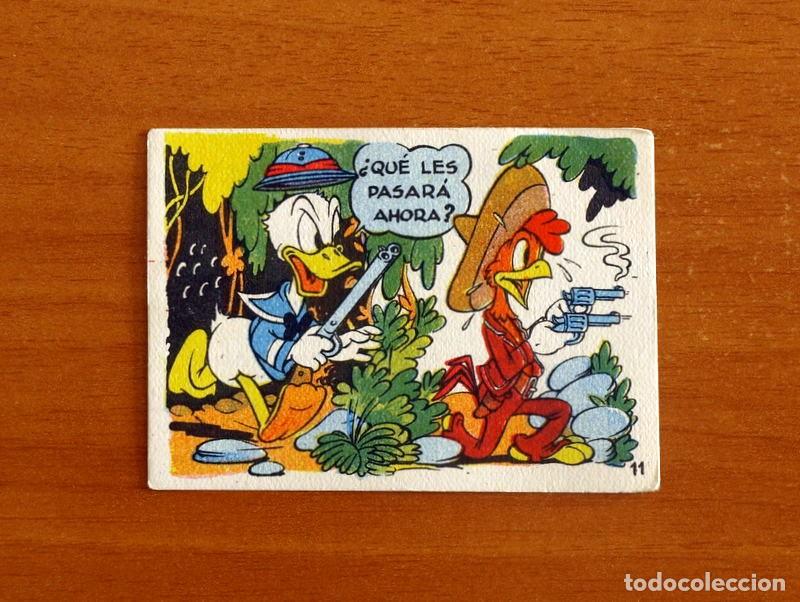 Coleccionismo cromos antiguos: &Aacute;lbum Walt Disney - El Pato Donald va de Caza - N&ordm; 11 - Chocolates Lloveras A&ntilde;o 1948 - Nunca Pegado
