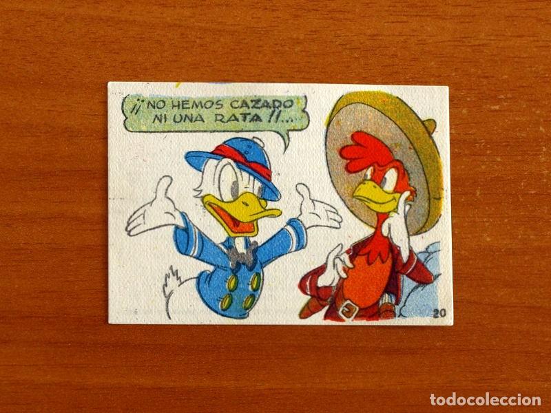 Coleccionismo cromos antiguos: &Aacute;lbum Walt Disney - El Pato Donald va de Caza - N&ordm; 20 - Chocolates Lloveras A&ntilde;o 1948 - Nunca Pegado