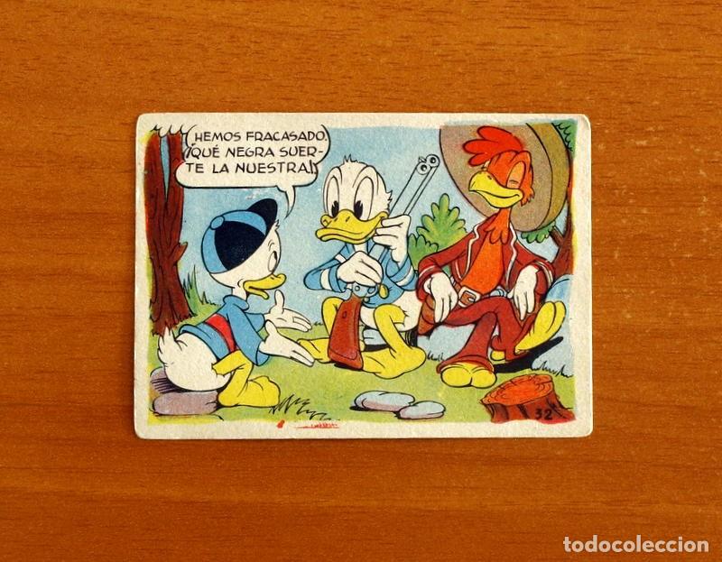 Coleccionismo cromos antiguos: &Aacute;lbum Walt Disney - El Pato Donald va de Caza - N&ordm; 32 - Chocolates Lloveras A&ntilde;o 1948