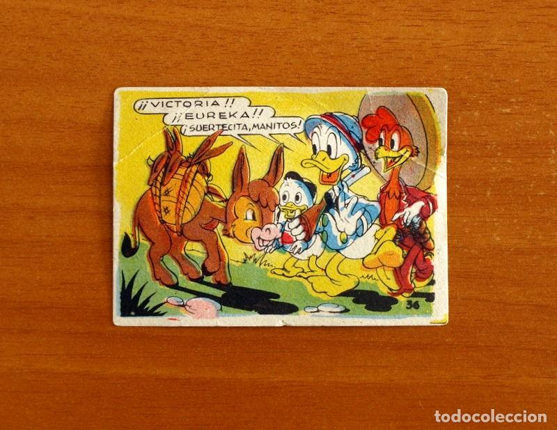 Coleccionismo cromos antiguos: &Aacute;lbum Walt Disney - El Pato Donald va de Caza - N&ordm; 36 - Chocolates Lloveras A&ntilde;o 1948 - Nunca Pegado