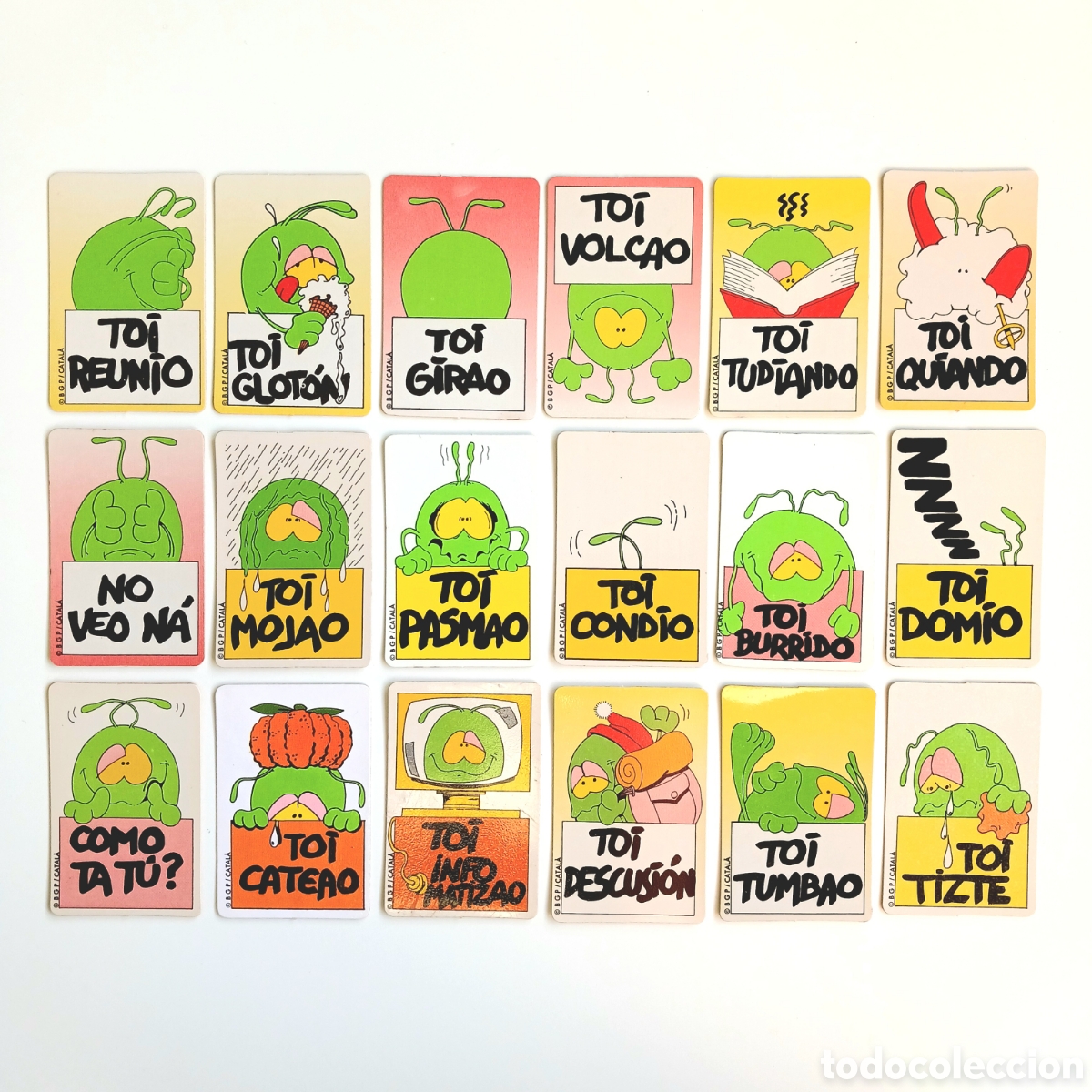 Coleccionismo cromos antiguos: 18 Pegatinas / Cromos TOI de BOLLYCAO