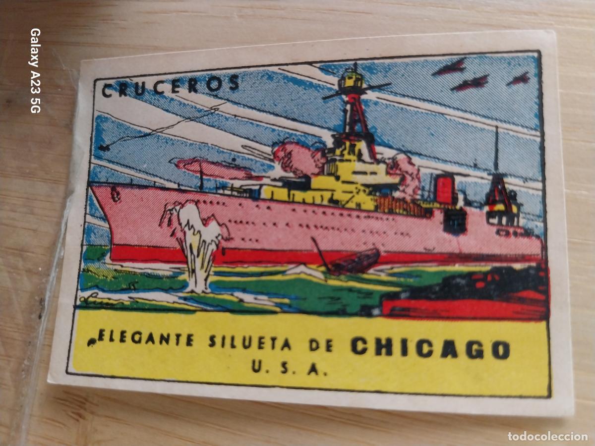 Coleccionismo cromos antiguos: CRUCERO CHICAGO USA CROMO A&Ntilde;OS 40 ILUSTRACION 7X5CMS ORIGINAL