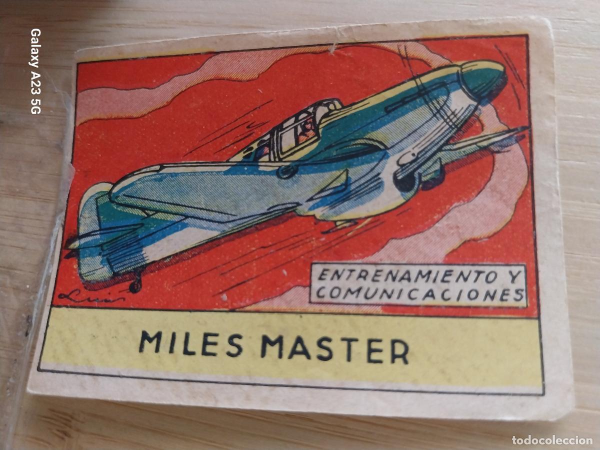 Coleccionismo cromos antiguos: MILES MASTER CROMO A&Ntilde;OS 40 SIN PEGAR NUNCA ILUSTRACION LUIS 7X5CMS ORIGINAL AVIACION