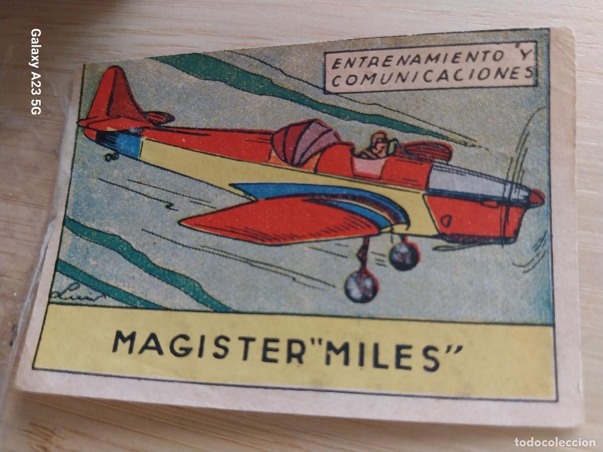 Coleccionismo cromos antiguos: MAGISTER MILES CROMO A&Ntilde;OS 40 SIN PEGAR NUNCA ILUSTRACION LUIS 7X5CMS ORIGINAL AVIACION