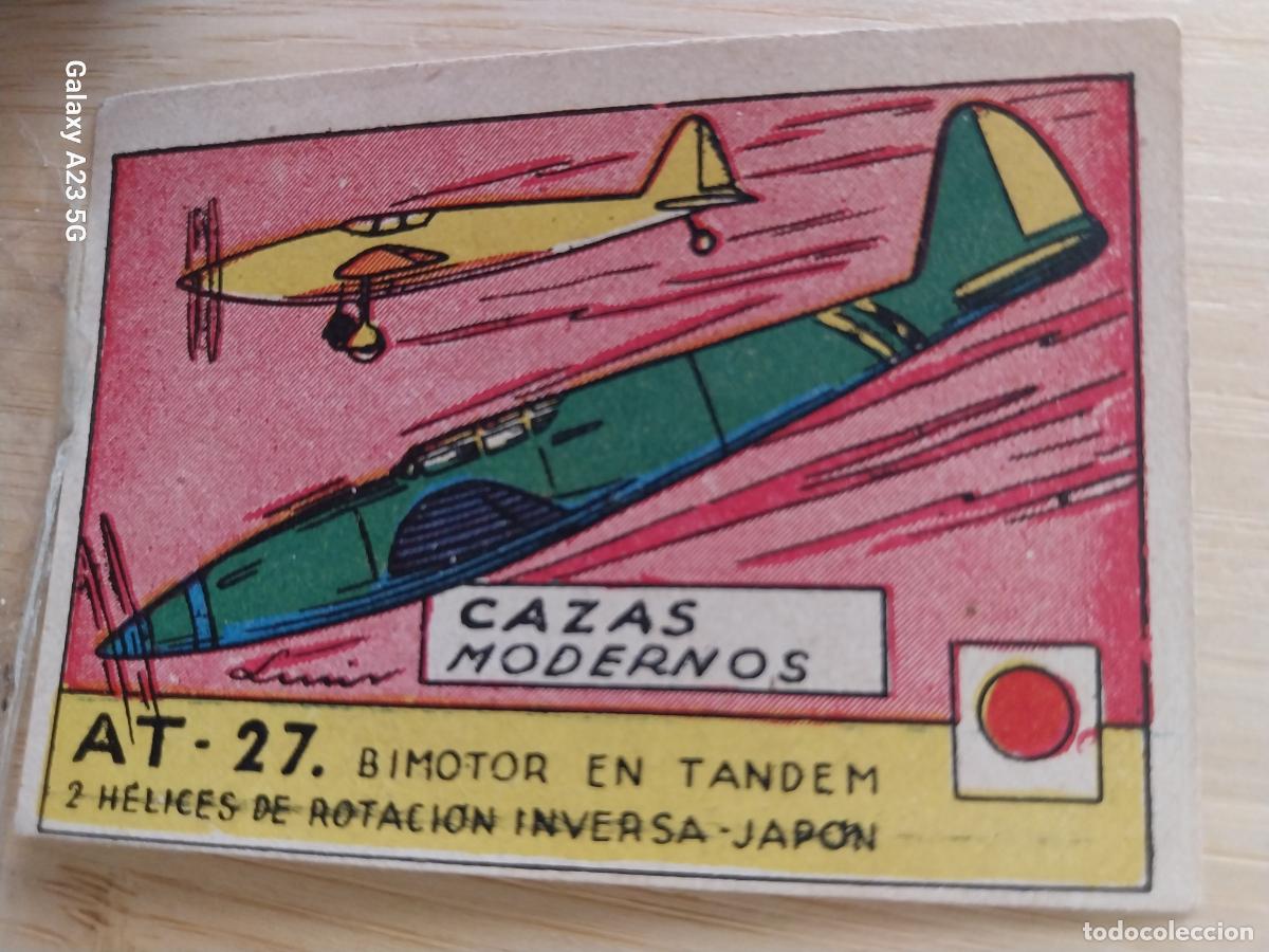 Coleccionismo cromos antiguos: AT 27 TANDEM JAPON CROMO A&Ntilde;OS 40 SIN PEGAR NUNCA ILUSTRACION LUIS 7X5CMS ORIGINAL AVIACION