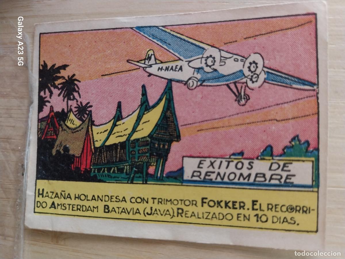 Coleccionismo cromos antiguos: FOKKER TRIMOTOR CROMO A&Ntilde;OS 40 SIN PEGAR NUNCA ILUST LUIS 7X5CMS AVIACION