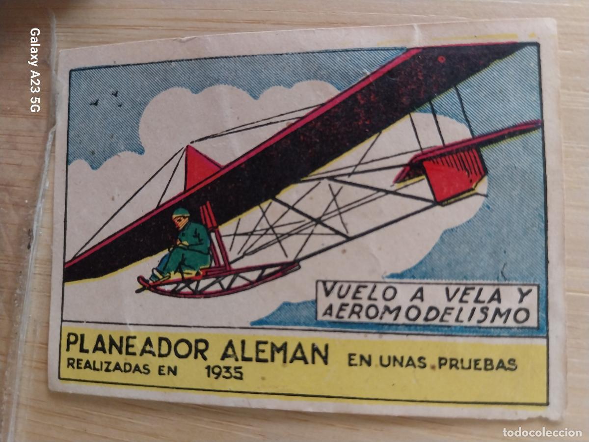Coleccionismo cromos antiguos: PLANEADOR ALEMANIA CROMO A&Ntilde;OS 40 SIN PEGAR NUNCA ILUST LUIS 7X5CMS
