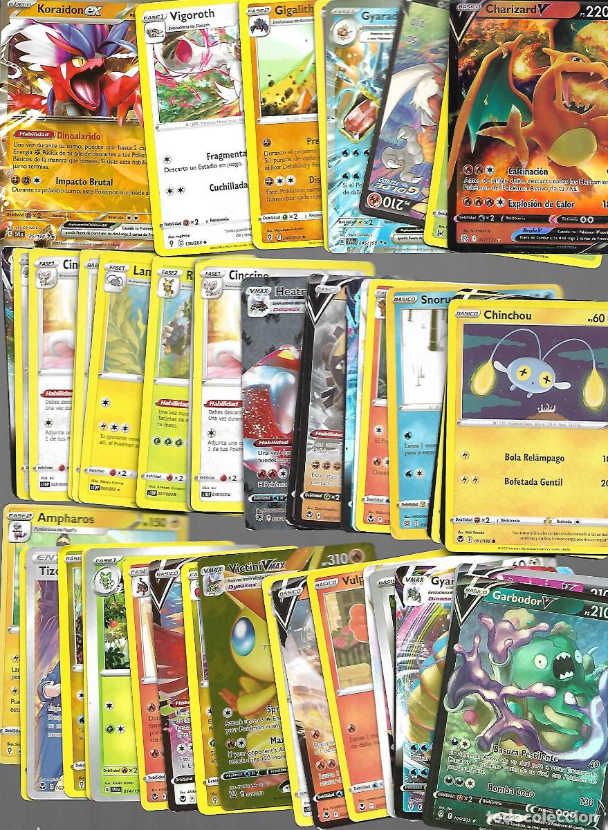 Coleccionismo cromos antiguos: LOTE DE CARTAS POKEMON 50 DESCONOZCO SI SON ORIGINALES