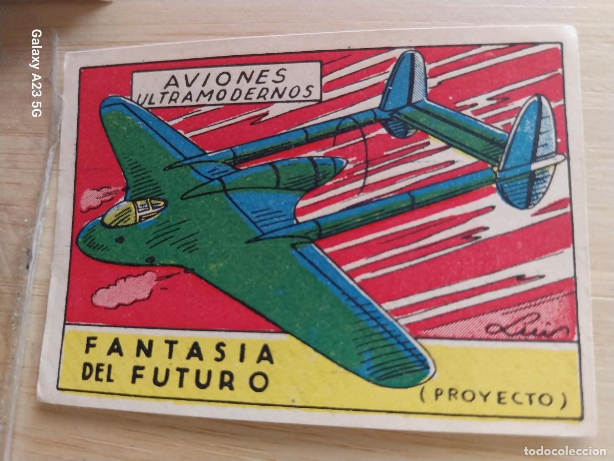 Sammeln alte Sammelbilder: AVION FUTURO CROMO A&Ntilde;OS 40 SIN PEGAR NUNCA ILUST LUIS 7X5CMS