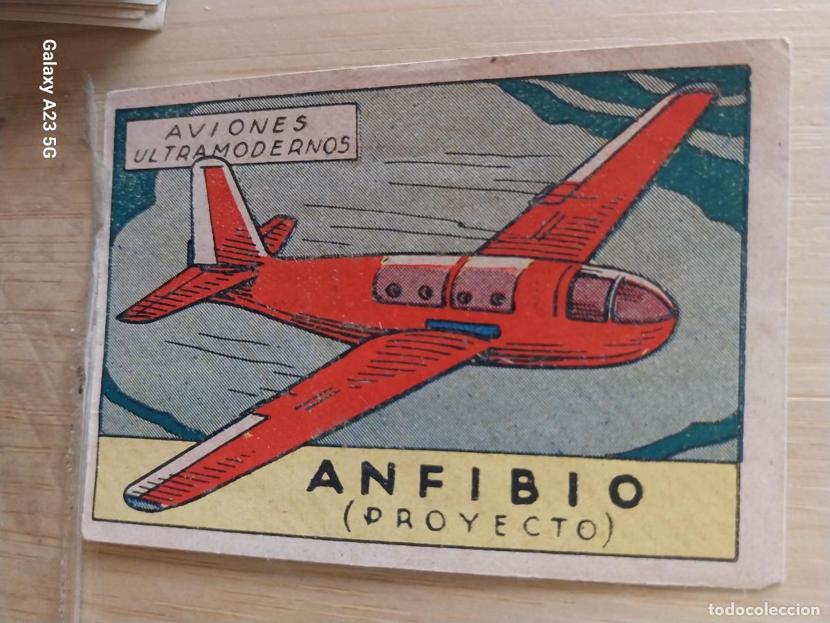 Sammeln alte Sammelbilder: AVION ANFIBIO PROYECTO CROMO A&Ntilde;OS 40 SIN PEGAR NUNCA ILUST LUIS 7X5CMS