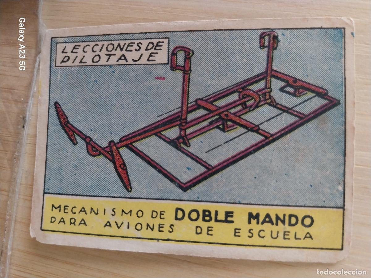 Sammeln alte Sammelbilder: AVION MECANISMO DOBLE MANDO CROMO A&Ntilde;OS 40 SIN PEGAR NUNCA ILUST LUIS 7X5CMS