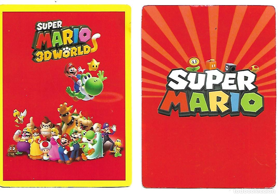 Coleccionismo cromos antiguos: 8 fichas de super mario - Foto 2