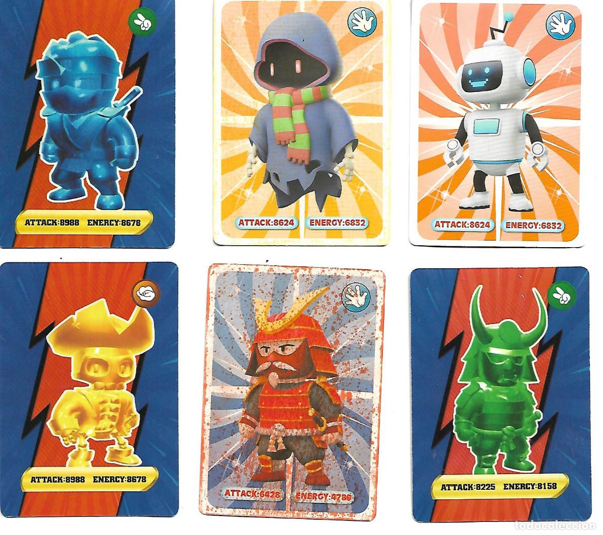 Coleccionismo cromos antiguos: 6 fichas de STUMBlE GUYS
