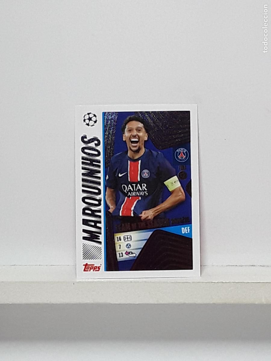 Coleccionismo cromos antiguos: CHAMPIONS STICKER 2025 2026 25 26 ALBUM TOPPS LEAGUE N 6 PARIS SAINT-GERMAIN TEAM SEASON MARQUINHOS