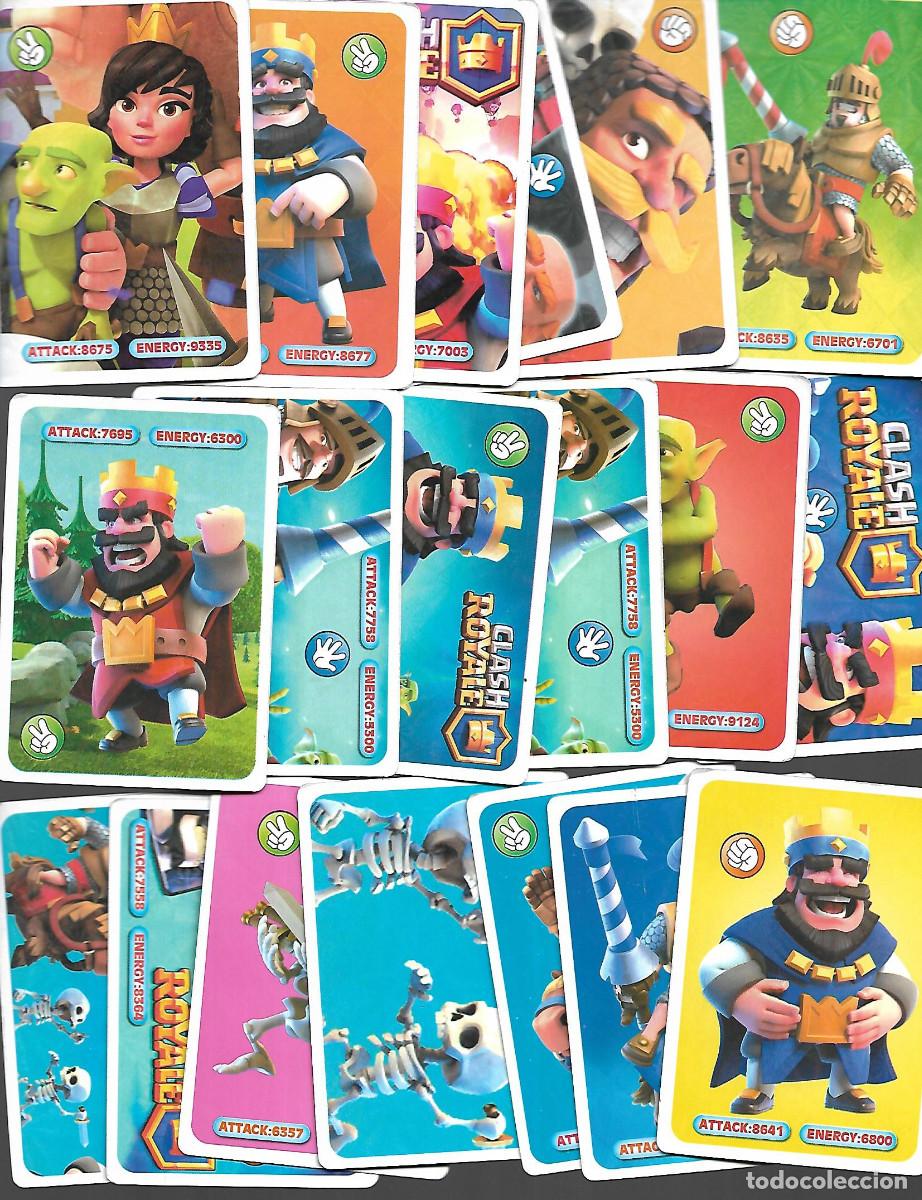 Coleccionismo cromos antiguos: 19 fichas de CLASH ROYALE