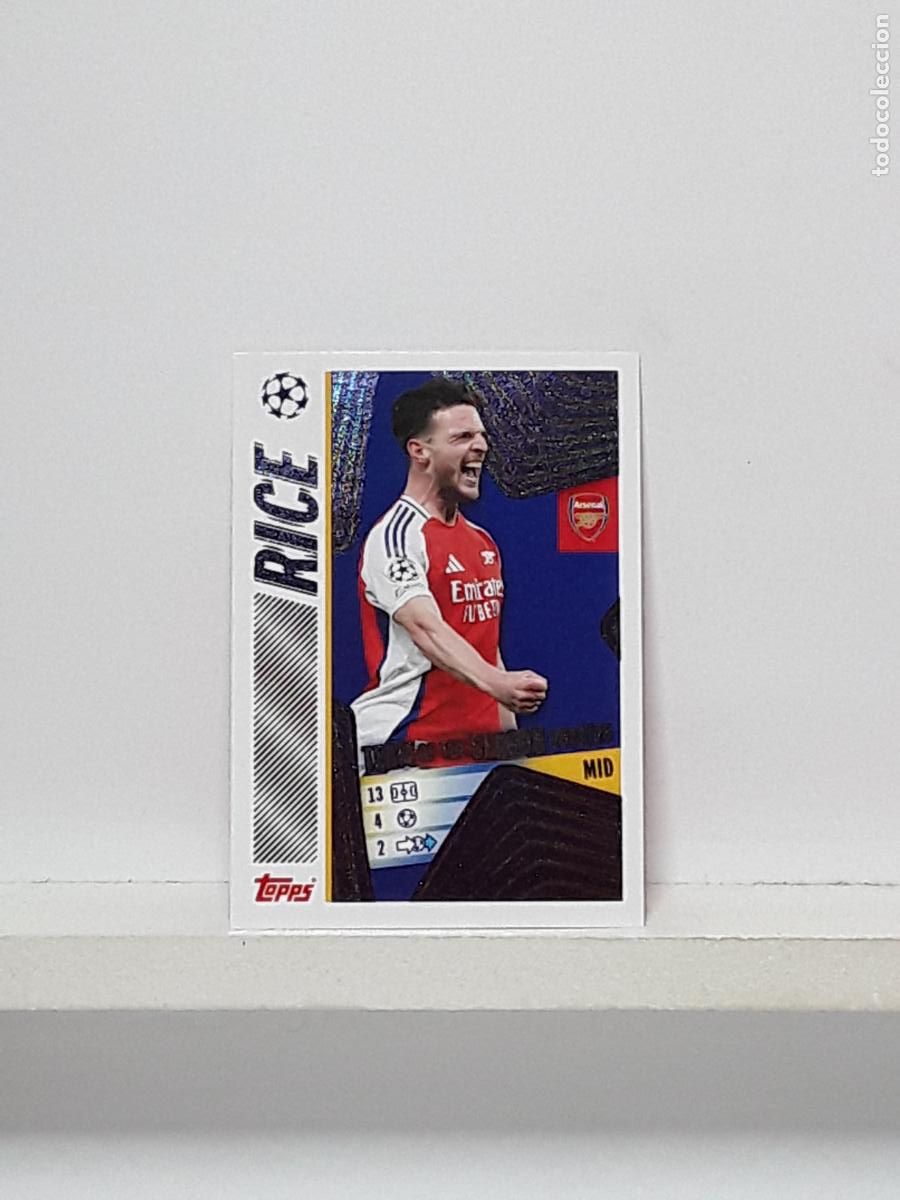 Coleccionismo cromos antiguos: CHAMPIONS STICKER 2025 2026 25 26 ALBUM TOPPS LEAGUE N 10 ARSENAL TEAM SEASON RICE