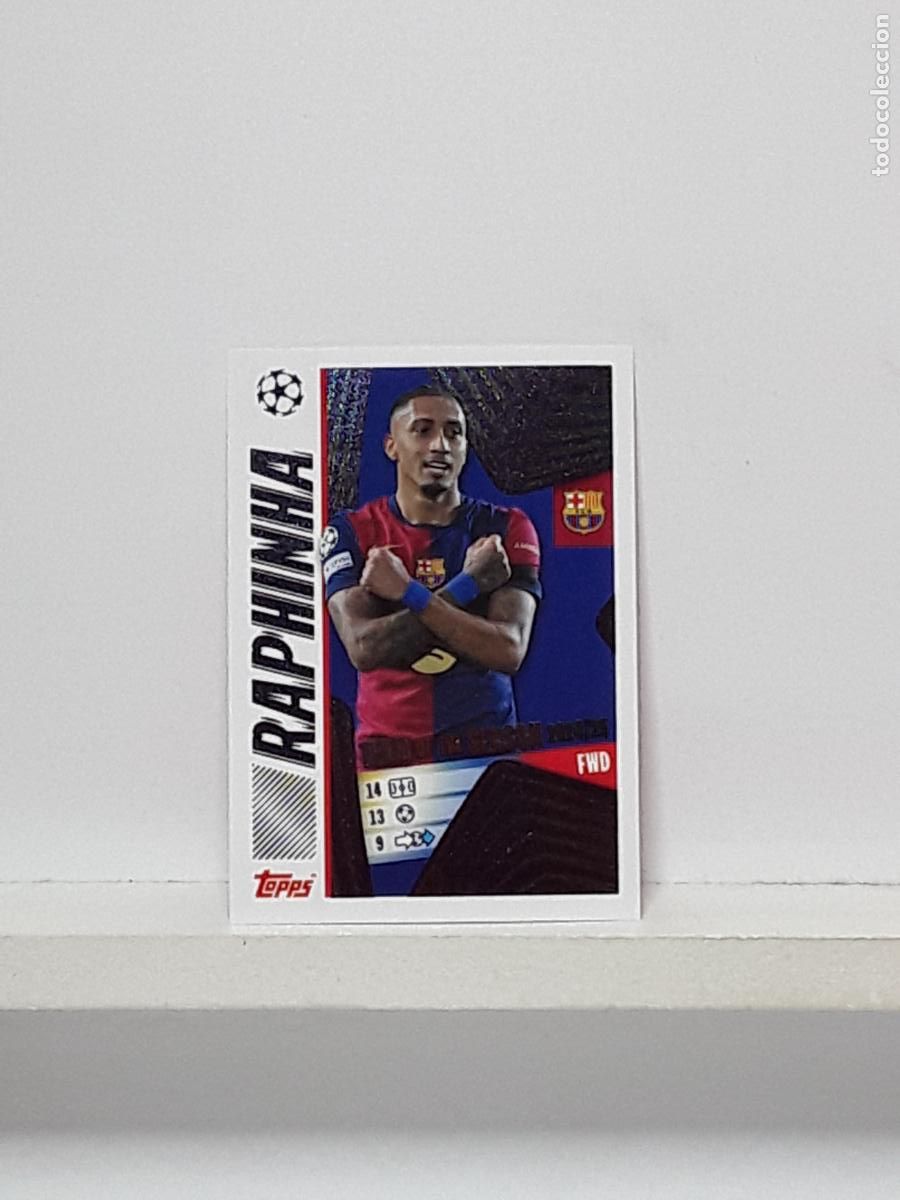 Coleccionismo cromos antiguos: CHAMPIONS STICKER 2025 2026 25 26 ALBUM TOPPS LEAGUE N 12 BARCELONA TEAM SEASON RAPHINHA