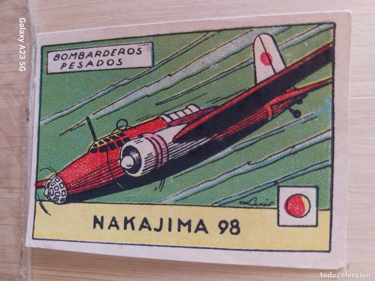 Coleccionismo cromos antiguos: BOMBARDERO NAKAJIMA 98 JAPON A&Ntilde;OS 40 SIN PEGAR NUNCA ILUST LUIS 7X5CMS