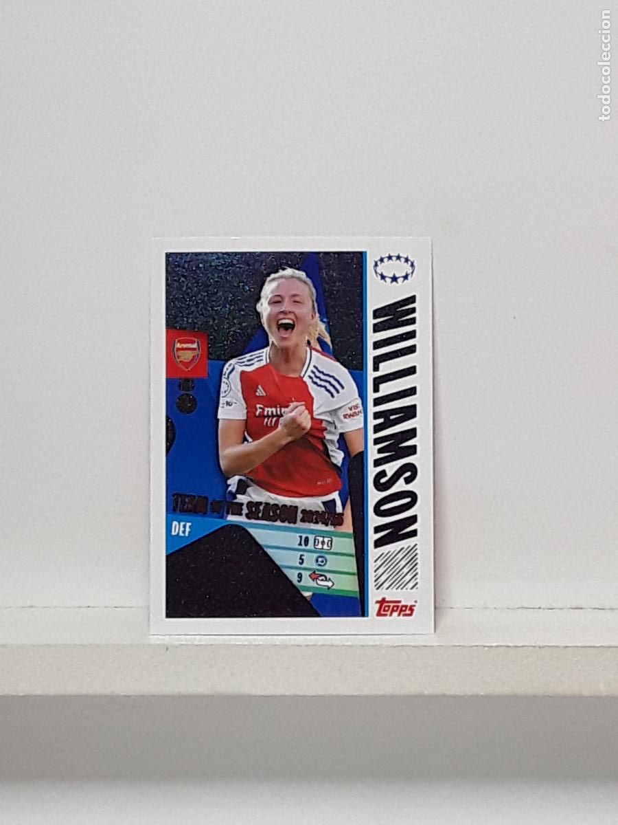Coleccionismo cromos antiguos: CHAMPIONS STICKER 2025 2026 25 26 ALBUM TOPPS LEAGUE N 17 ARSENAL TEAM SEASON WILLIAMSON