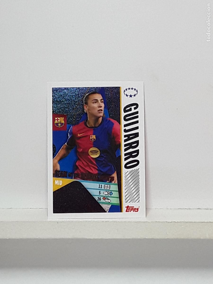 Coleccionismo cromos antiguos: CHAMPIONS STICKER 2025 2026 25 26 ALBUM TOPPS LEAGUE N 21 BARCELONA TEAM SEASON GUIJARRO